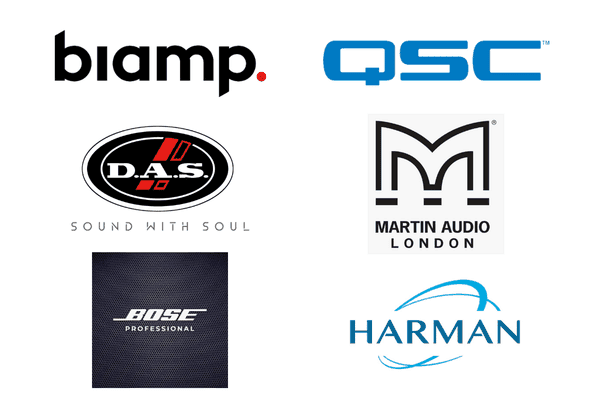 biamp, qsc, harman, martin audio, bose professional